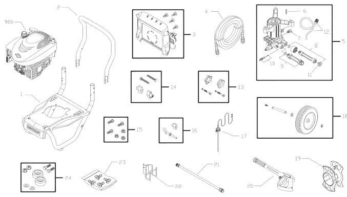 Sears Craftsman 580752192 pressure washer replacement parts